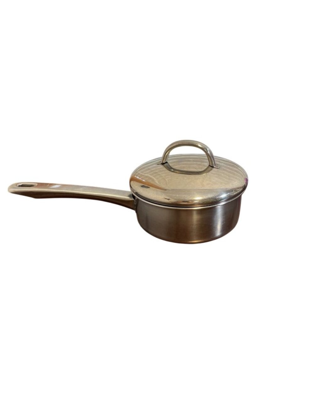 Vintage Sears Range Craft 1 qt Sauce Pot w/Lid Stainless Steel All Metal Handle